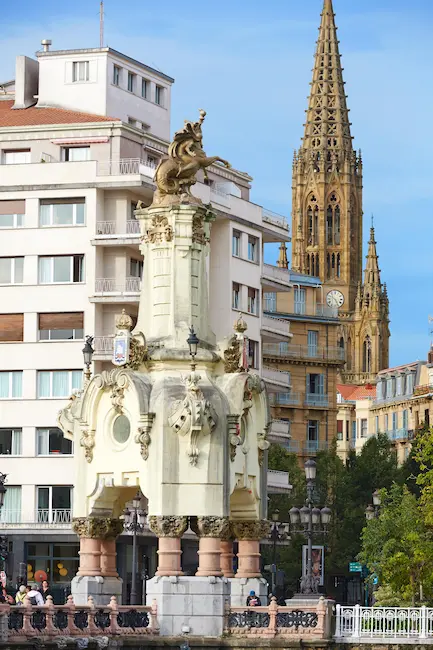 Zona romántica y antigua de Donosti, San Sebastián.