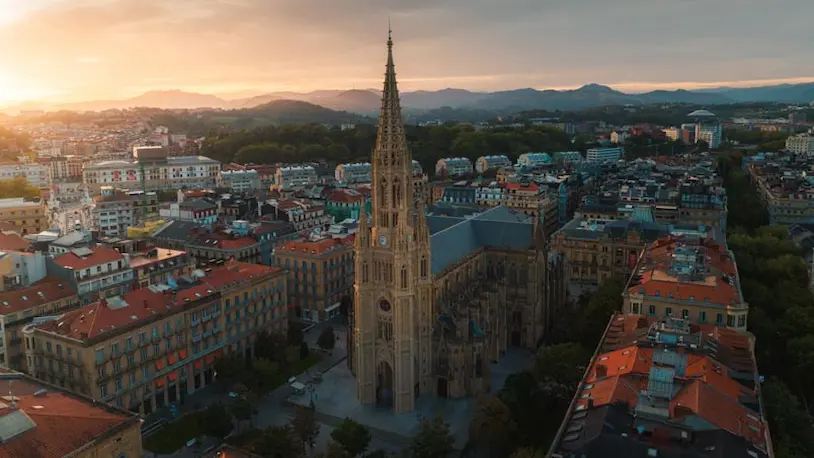 Imagen aérea de la Catedral del Buen Pastor.