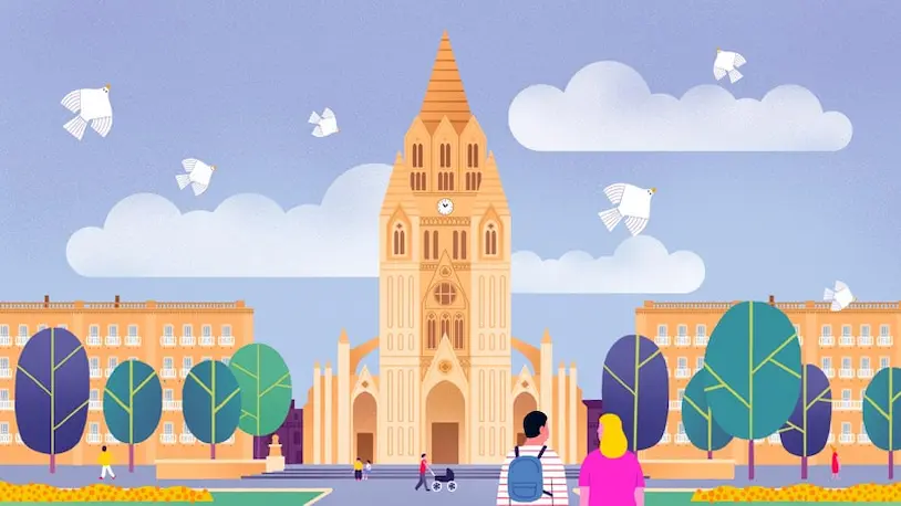Ilustración de la Catedral del Buen Pastor.