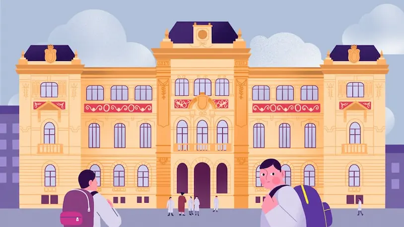 Ilustración del centro Koldo Mitxelena.