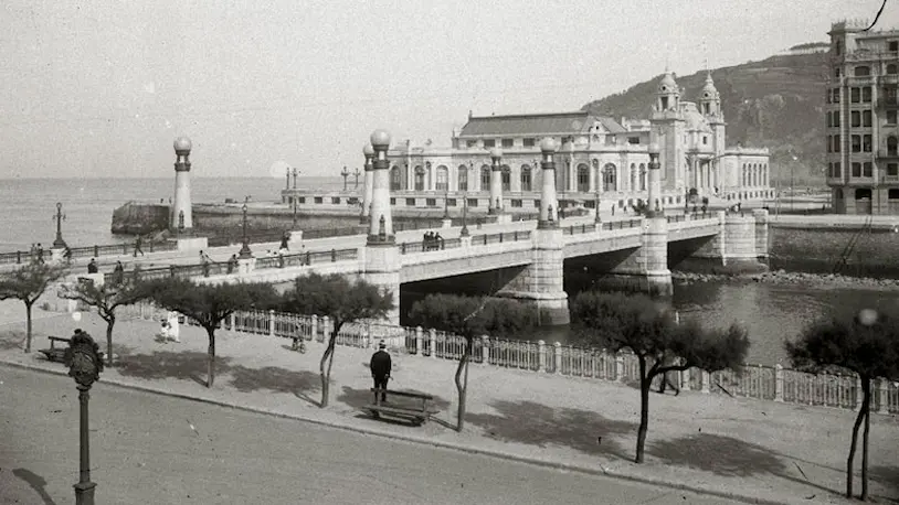 Foto Antigua del área de construcción del Kursaal.