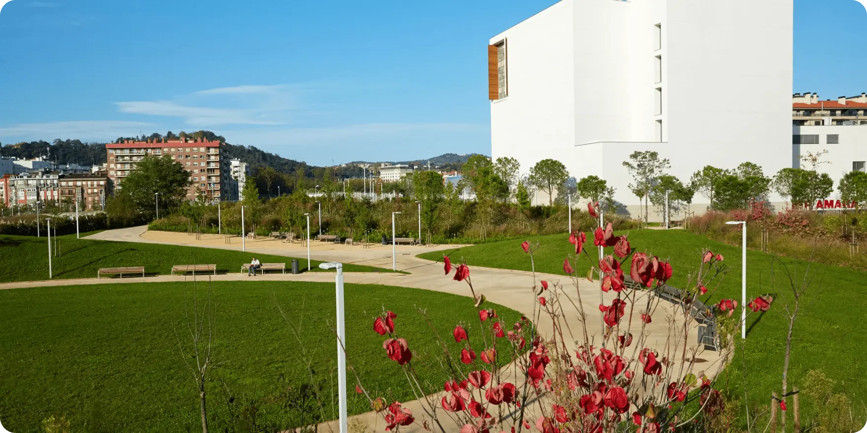 Parque de la Memoria, espacio verde y tranquilo.