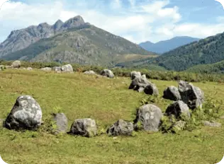 Vista panorámica de Aiako Harria, monte emblemático.