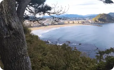 Vistas de San Sebastián desde Ulia