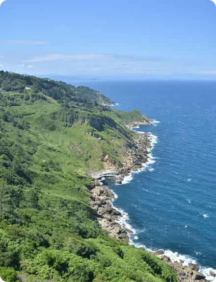 Vista de la costa desde Ulia