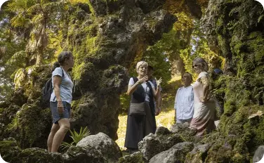 Visita guiada a la gruta artificial en los jardines de Aiete